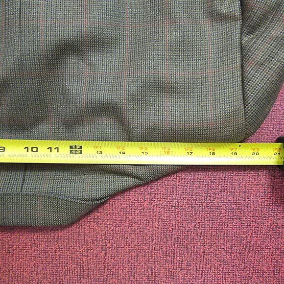 Ermenegildo Zegna Blazer Jacket 15 Milmil 15 Wool 46L Brown Check Ivy League - Picture 9 of 13